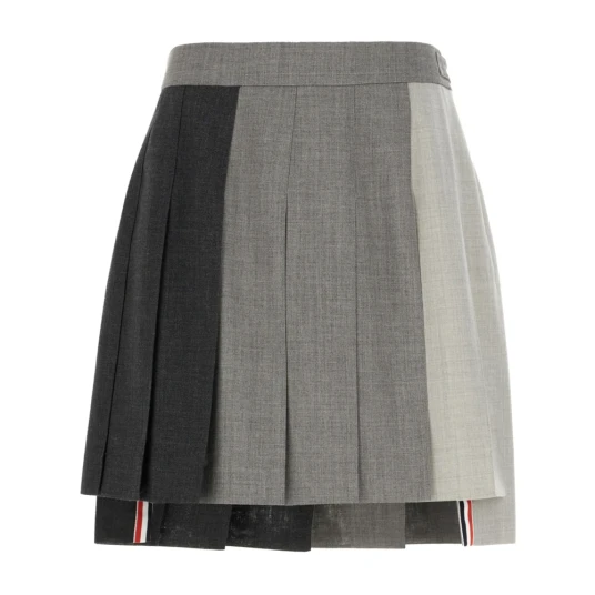 Thom Browne Dame Skjørt Grå S Thom Browne Dame Skjørt Grå S