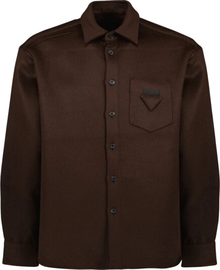 Prada Herre Skjorter Brun M, Prada Herre Skjorter Brun M,