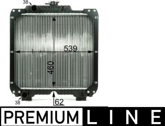 Radiator MAHLE ORIGINAL CR 1926 000P Radiator MAHLE ORIGINAL CR 1926 000P