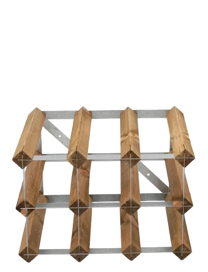 The Swedish Wine Rack Factory 9 Bottle Winerack Assembled Light Wood Black The Swedish Wine Rack Factory 9 Bottle Winerack Assembled Light Wood Black