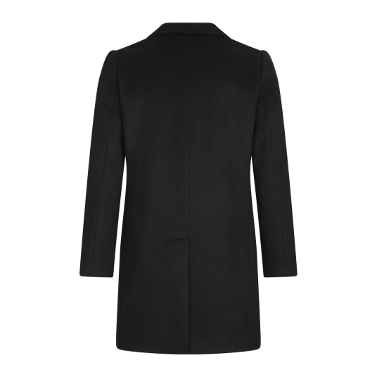 Miles Wool Coat Black M Basic wool coat