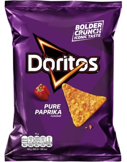 Doritos Pure Paprika 170 gram Doritos Pure Paprika 170 gram