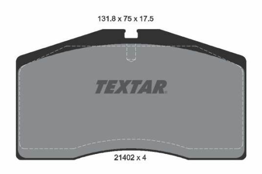 Bremseklosser TEXTAR 2140201 Bremseklosser TEXTAR 2140201