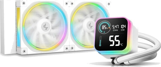 Deepcool LQ240 Vannkjøling Hvit med RGB Lys Deepcool LQ240 Vannkjøling Hvit med RGB Lys