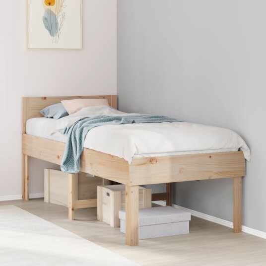  Sengeramme uten madrass 90x190 cm heltre furu