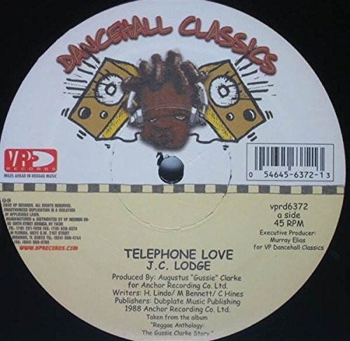 JC Lodge  Telephone Love  LP/Vinyl