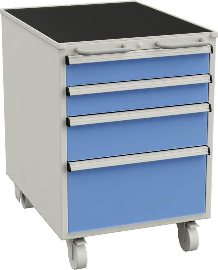 Treston 61207313 Underskap med hjul type 55/66-13, skuff: 4x50, 1x100, 2x150, Garasjeinnredning & oppbevaring