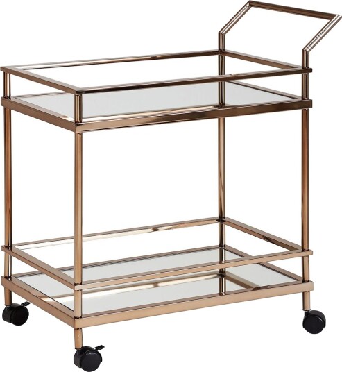 Drinkvagn & Rullbord Wohnling Guld Drinkvagn & Rullbord Wohnling Guld