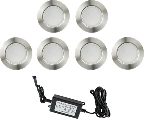 Nordic Terrassebelysning A2 6 X 0,6W Varmhvit IP67 Dimbar