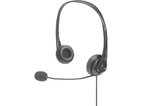 Lindy 42870, Koblet Med Ledninger (Ikke Trådløs), Samtaler/Musikk, 20 - 20000 Hz, 108 G, Hodesett, Sort