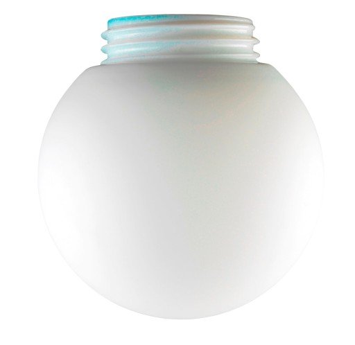 Glasskuppel Glob Ø150 mm, H133 mm, gjenger 84,5 mm, matt opal
