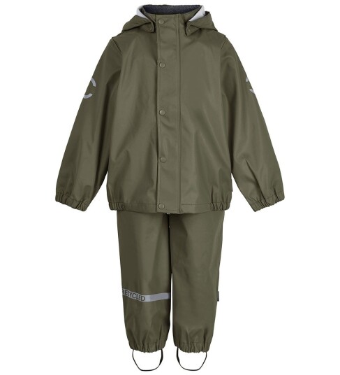 Mikk-line Regntøj Jakke Og Bukser Dusty Olive 74 Mikk-line Regntøj Jakke Og Bukser Dusty Olive 74