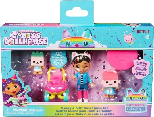 Gabby's Dollhouse Friends Kitty Care Figursett