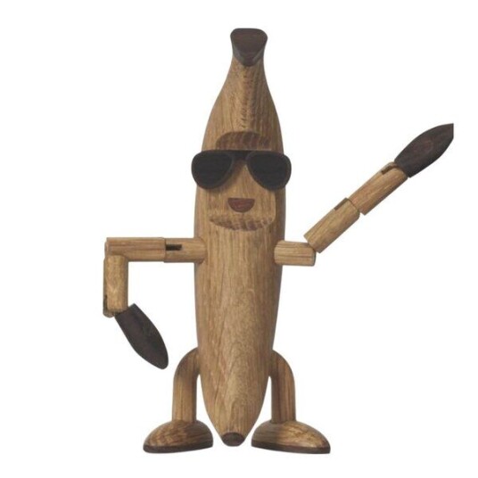 Spring Copenhagen - Woodies Benny Banana trefigur 13 cm eik