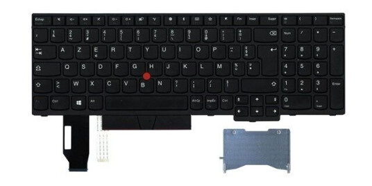 Lenovo Chicony - Brbart tastatur - til utskifting - Fransk - Svart Lenovo Chicony - Brbart tastatur - til utskifting - Fransk - Svart