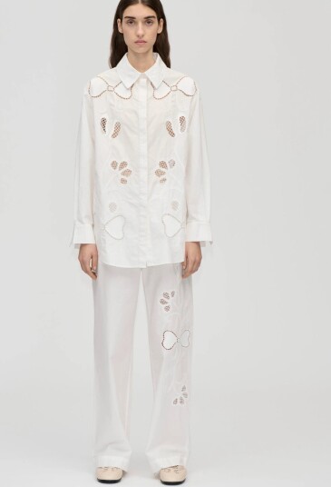STINE GOYA 2522 Midweight Cotton Broderie Loo White XL