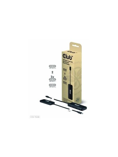 Club 3D CSV 1548 hub 4 ports USB hub 4 porter Svart CSV 1548 Club 3D CSV 1548 hub 4 ports USB hub 4 porter Svart CSV 1548