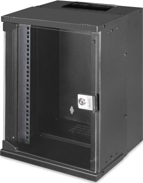 Digitus Soho Pro Series Rack Skap Veggmonterbar Ral 9005 Svart 9U 10"