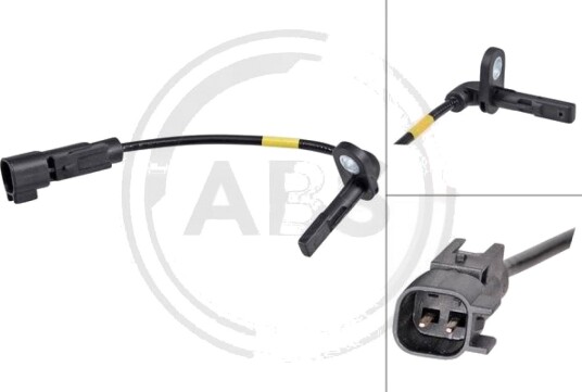 Sensor, ABS A.B.S. 32121