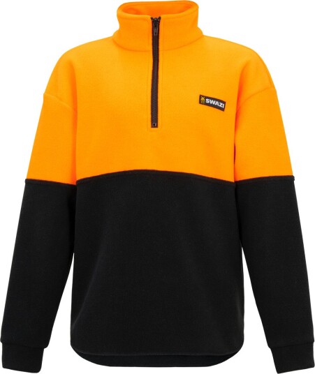 Swazi Kids' Hi-Vis Bush Shirt Blaze/ Black 8 Swazi Kids' Hi-Vis Bush Shirt Blaze/ Black 8