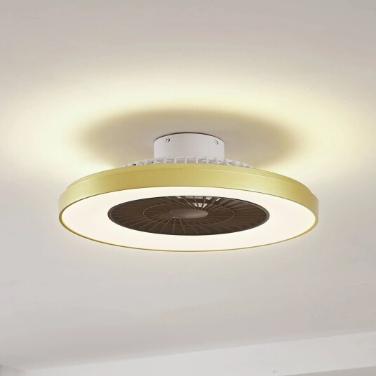 Lindby LED takvifte Teleo messing DC stillegående Tuya