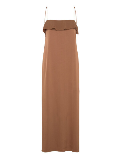 Filippa K Fluid Draped Strap Dress - Brown - 34 Filippa K Fluid Draped Strap Dress - Brown - 34