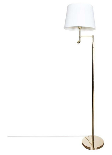 By Rydéns Orlando Gulvlampe Brass/White