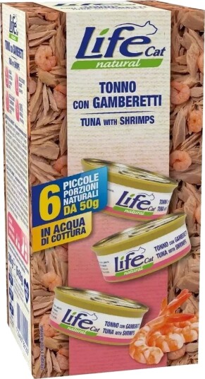 Life Cat Tunfisk Reker Våtfôr 6 X 50 G