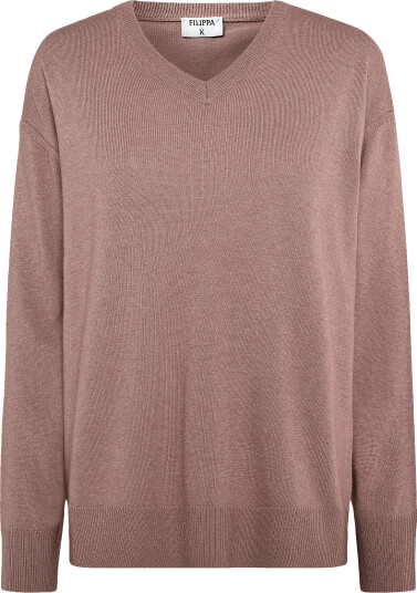 Filippa K Soft Wool V Neck Sweater Pink L
