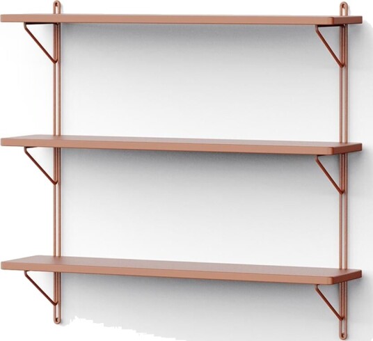 NINE Vegghylle 60x15x60 Rød