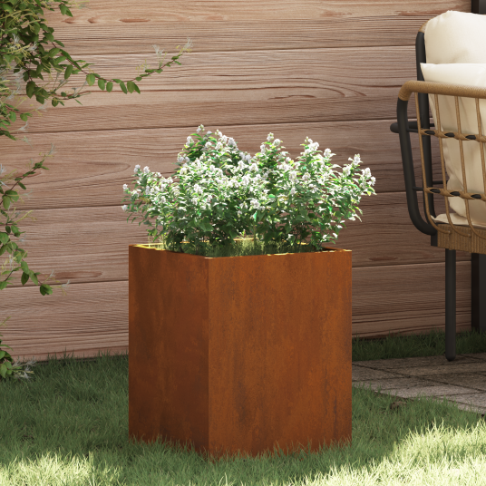  Hageblomsterpotte Rusten 50 x 32 x 40 cm Corten stål