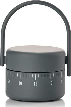 Zone Denmark Singles Timer Dia. 5,4 x 8,9 cm kald grå