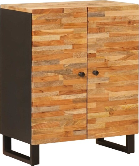 vidaXL Oppbevaringssideboard Brun 60 x 33 x 75 cm Massiv mango tre