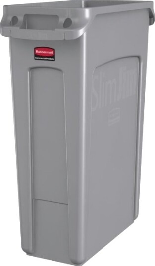 Affaldsspand Rubbermaid Slim Jim Grå Plast 87 L