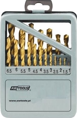 Aw-Tools Gražiai Metalui Hss-G Titan Borresett 25 Deler 1,0–13,0 Mm