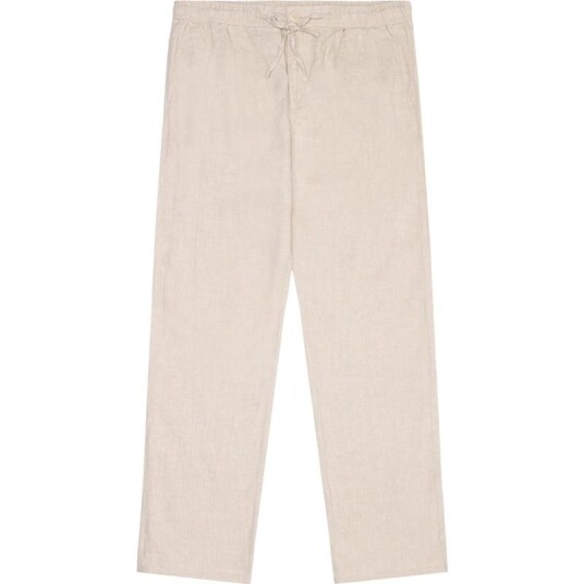 KnowledgeCotton Apparel Fig Loose Linen Pants Light Feather Gray
