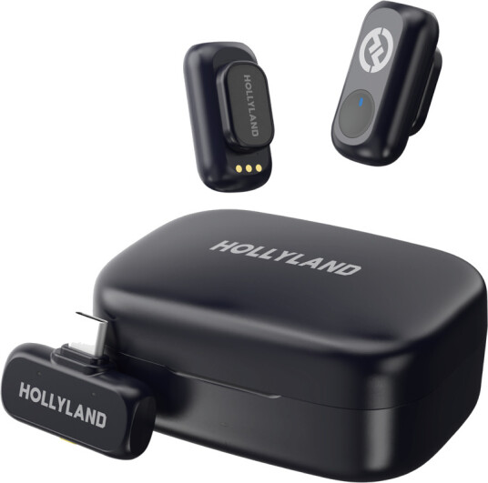 Hollyland LARK A1 Mikrofon med USB-C og 200m Rekkevidde - Svart