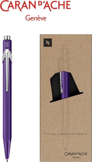 Caran D"ache 849 Nespresso Arpeggio Penn, M, I Eske, Lilla Caran D"ache 849 Nespresso Arpeggio Penn, M, I Eske, Lilla
