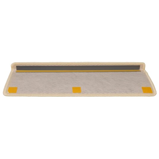 vidaXL Selvklebende trappematter sisal-utseende 15stk 65x25cm kremhvit