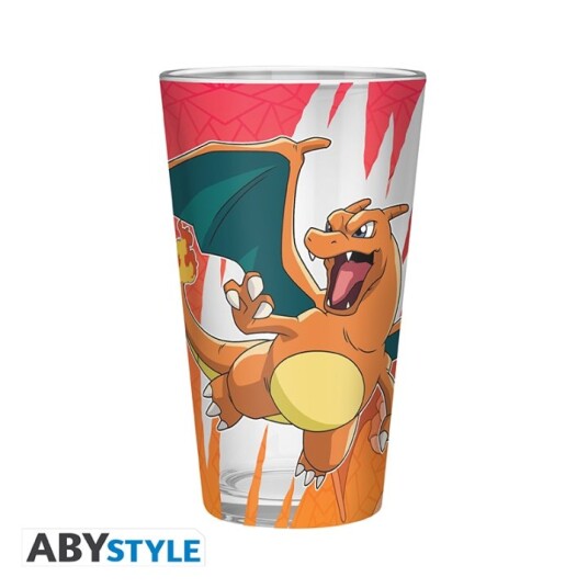 Abysse 400 ml POKEMON Charizard Premium Glass - Fargerik Abysse 400 ml POKEMON Charizard Premium Glass - Fargerik