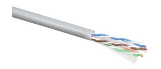 Act Cat6 U/Utp Pvc Solid With Pair Splitter 100 M Reel C6 U/Utp Solid Pvc Grey 100M (Xs100h)