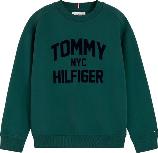 Tommy Hilfiger Brand Love Crew RURAL GREEN 164 Tommy Hilfiger Brand Love Crew RURAL GREEN 164