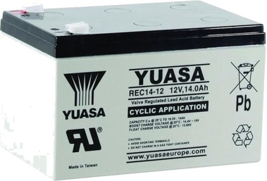 Yuasa 12v 14Ah (AGM) Batteri 151 X 98 X 97,5 mm