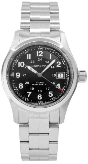 Hamilton Herreklokke H70455133 Khaki Field Sort/Stål Ø38 mm