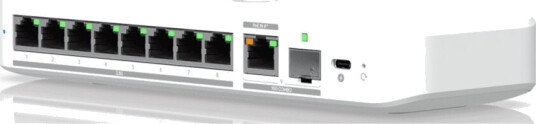 Ubiquiti Unifi Flex 2.5G - Switch - Administrert - 8 X 2.5Gbase-T + 1 X 10Gb Ethernet + 1 X 10Gb Ethernet Sfp+ - Stasjonær, Veggmonterbar, Din-Skinnemonterbar