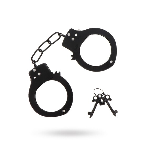 METAL HANDCUFFS - BLACK