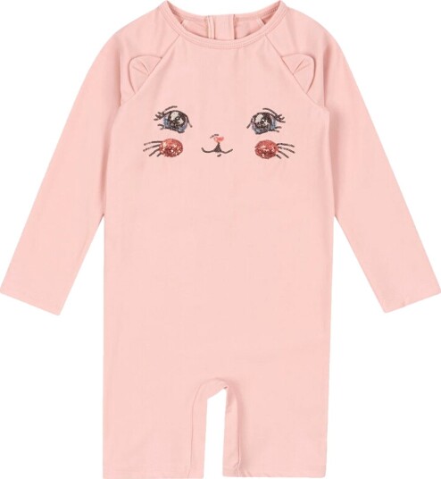 Konges Sløjd Kitty onesie grs – powder pink 3år Konges Sløjd Kitty onesie grs – powder pink 3år