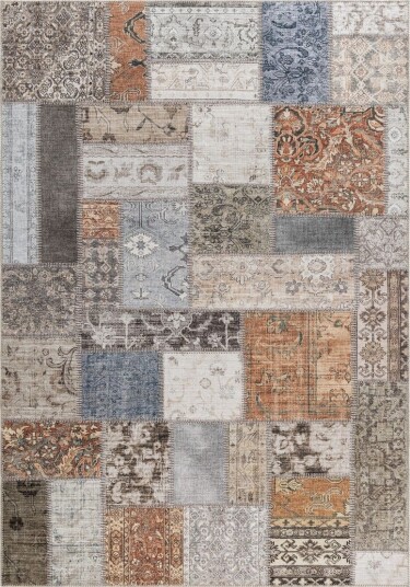 Patchwork Wiltonteppe 240x330 cm - Flerfarget