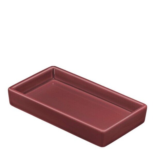Cultdesign   Kub 2 fat 17x8 cm vinrød