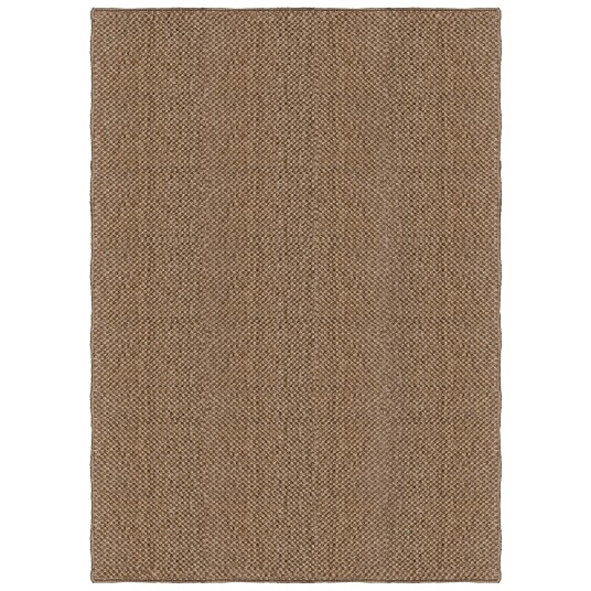 Layered Basket Weave Sisalteppe 140x200 cm Brun
